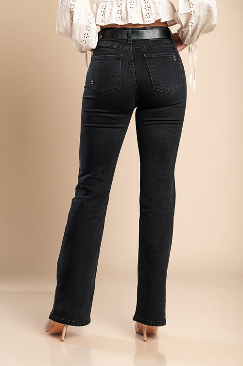 Flared jeans, black